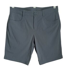 Eddie Bauer First Ascent Women’s 16 Nylon Spandex Hiking Shorts Gray Stretch